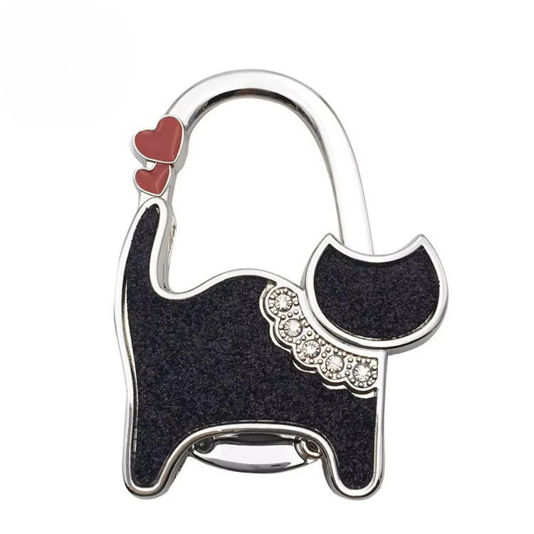 ๐พ Foldable Cat Purse Hanger โ Cute Bag Hook for Tables ๐