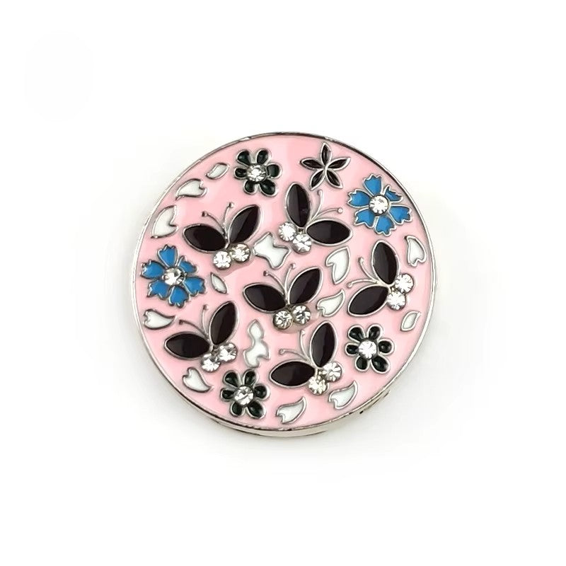 ๐ฆ๐ธ Round Purse Hanger โ Foldable Bag Hook with Floral & Butterfly Design