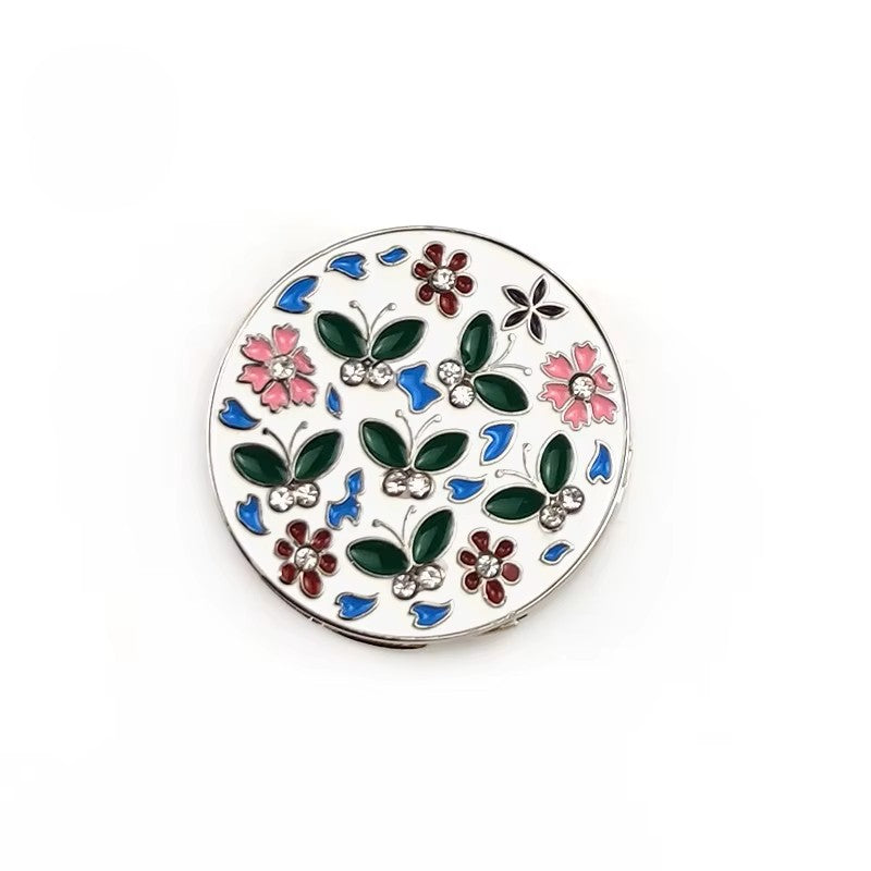 ๐ฆ๐ธ Round Purse Hanger โ Foldable Bag Hook with Floral & Butterfly Design
