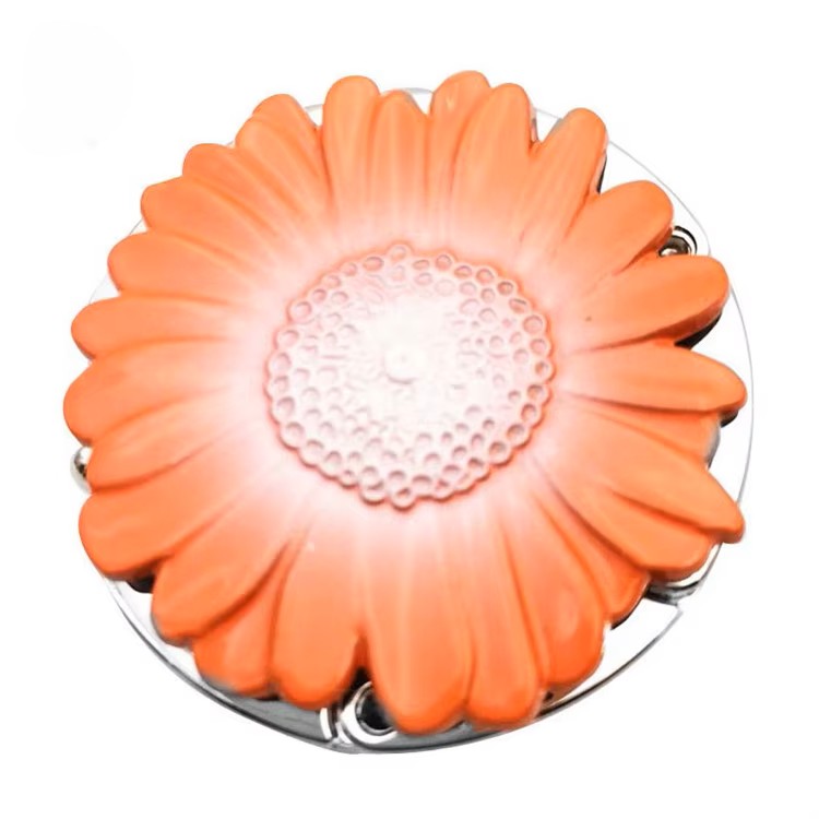 ๐ธ Foldable Flower Purse Hanger โ Elegant Bag Hook for Tables ๐