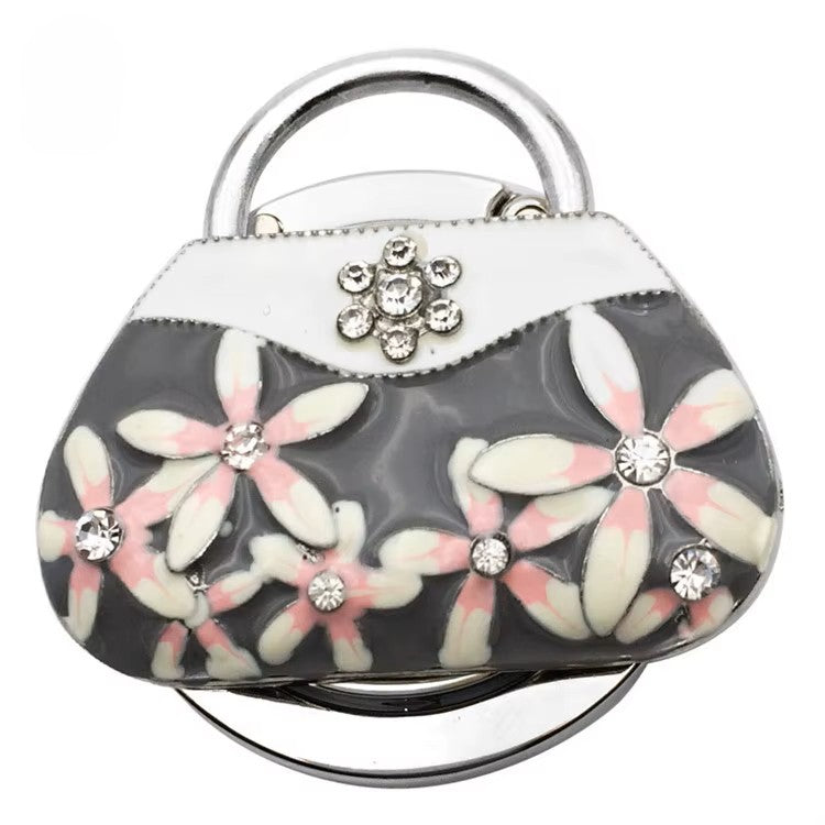 ๐ Foldable Purse-Shaped Bag Hanger โ Stylish Hook for Tables