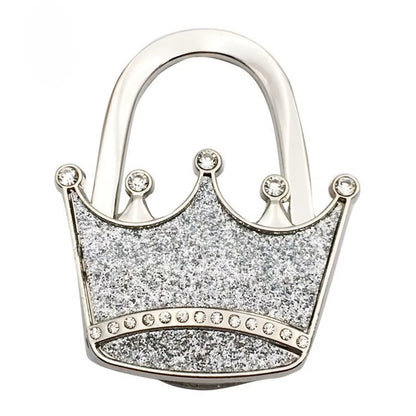 👑 Foldable Crown Purse Hanger – Luxury Bag Hook for Tables 👜