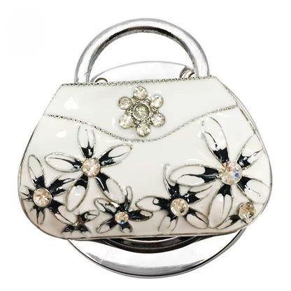 👜 Foldable Purse-Shaped Bag Hanger – Stylish Hook for Tables